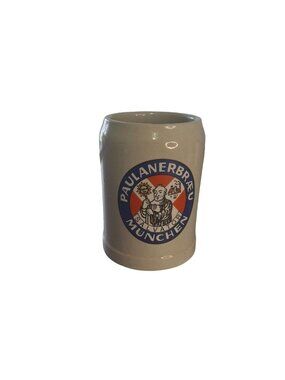 Vintage Paulaner Brau Munchen Salvator German Beer Stein Ceramic Mug